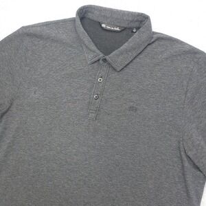 Travis Mathew‎ Polo Shirt Mens XXL Gray Short Sleeve Golf Casual